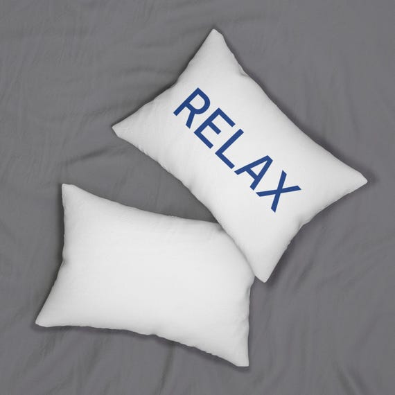 Relax Lumbar Pillow - Cozy Decor, Home Comfort, Gift Idea, Bedroom Accent, Stress Relief