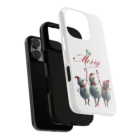 Snowman Tough Cases - Cute Winter Snowman Phone Case, Protective Phone Cover, Snowman Lover Gift, Christmas Phone Accessories, Holiday Phone
