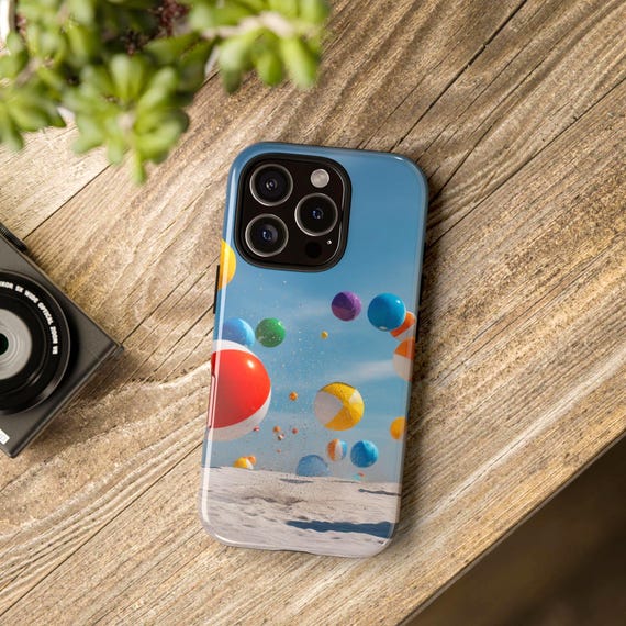 iPhone Case Colorful Beach Ball Phone Case, Fun Summer Vibe, Perfect for Beach Lovers, Gift for Vacationers, Stylish Accessory