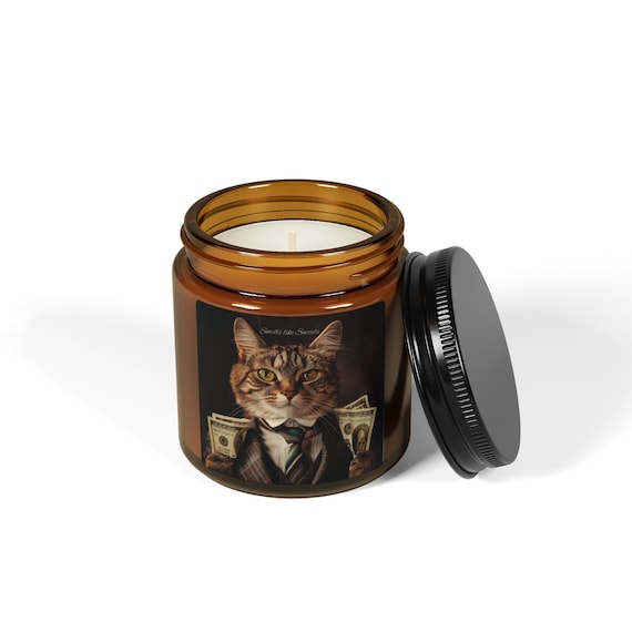 Smells Like Success  Scented Soy Candle (Amber Jar)