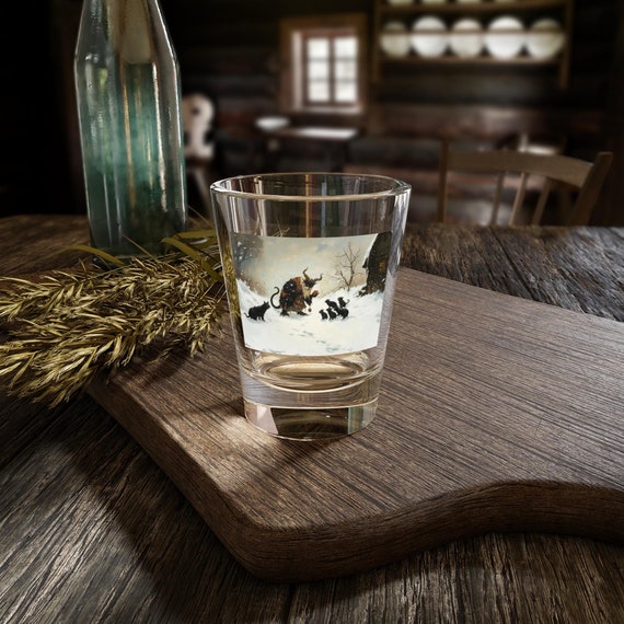 Krampus Shot Glass, Krampus Christmas, Holiday Barware, Gothic Drinking Decor, Festive Stocking Stuffer, Folklore