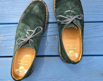 Dr. Martens 1461 Green Suede C. F. Steads Oxfords -- UK 11 (US 12.5 Men) -- Made in England