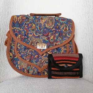 Bolsa turca com carteira para presente, bolsa de ombro para mulheres, tendência: design de pufe vintage