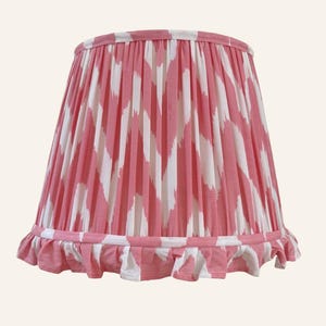 Ikat Ruffle Lampshade