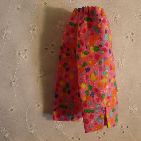 Blythe Pink Confetti Cotton Print Capri Pants Pedal Pushers for Pullip Too!