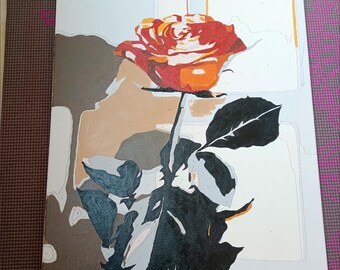 Create Your Own Rose Masterpiece: DIY Paint-By-Numbers Kit