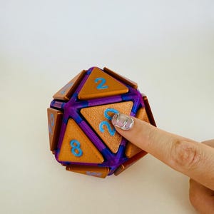 Custom D20 Fidget Dice| Large ADHD Fidget| Mechanical Keyboard Switch D&D Dice | Dungeons and Dragons Gift