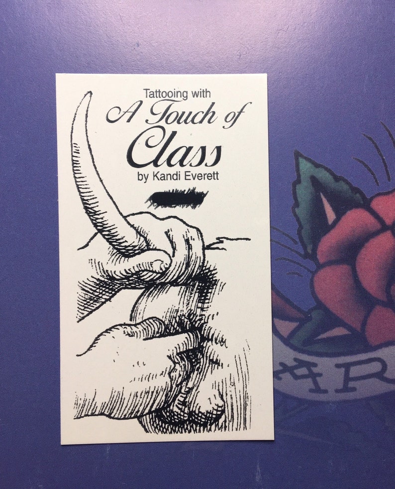 KANDI Everett Tattoo Business Card Honolulu Hawaii tattoo Etsy