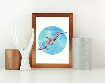 Pintura digital Weedy Sea Dragon