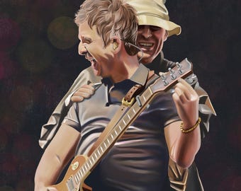 Oasis en el escenario, 2025, pintura digital