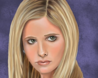 Buffy la cazavampiros pintura digital