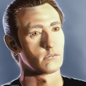 Commander Data, Star Trek Next Generation Digital Portrait