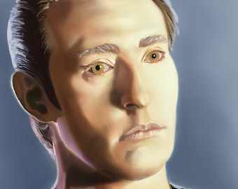 Commander Data, retrato digital de próxima generación de Star Trek