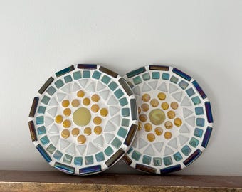Kit DIY 8 Dessous De Verre En Mosaïque Multicolore – Activités Créatives Adultes Et Débutants