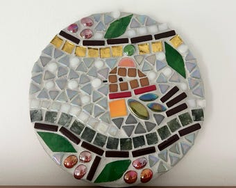 Christmas Robin Mosaic KIT, DIY Craft, make your own mosaic, 15 cm.