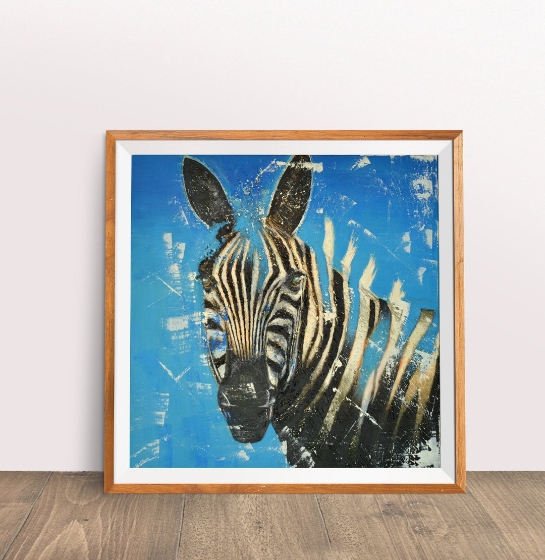 Zebra Painting Print 