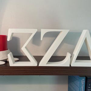 Letras griegas gruesas e independientes, decoración personalizada para fraternidades y hermandades, dormitorios y apartamentos.