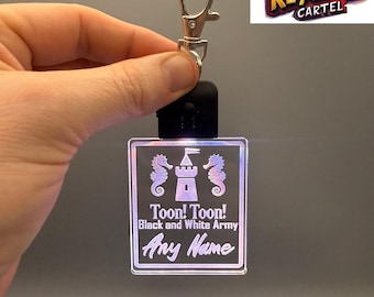 Personalised Newcastle LED Keychain / Keyring