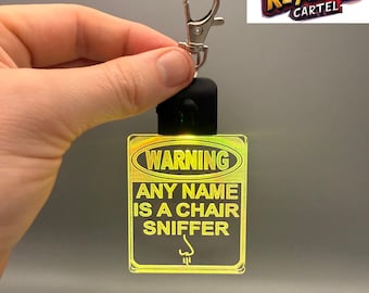 Personalized Chair Sniffer LED Keychain: Funny Gag Gift