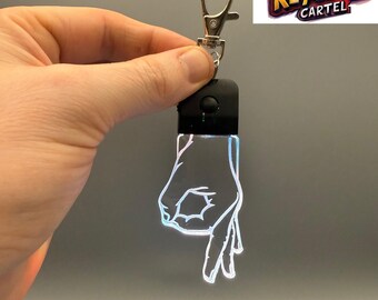 Gotcha LED Keychain: Joke Prank Gag Gift