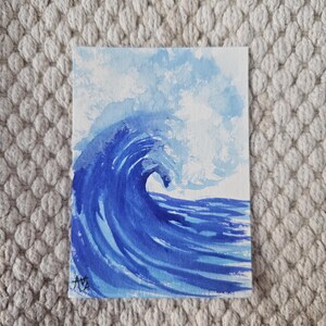 2-Pack | Handmade ACEOs | Batches 1 & 2 | Watercolor | Made by Ava Kaloz Wave