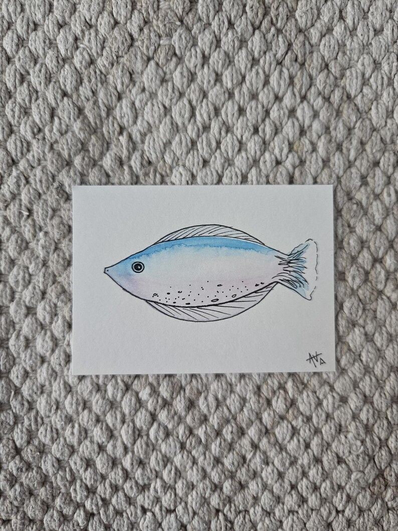 2-Pack | Handmade ACEOs | Batches 1 & 2 | Watercolor | Made by Ava Kaloz Fish