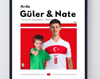 Personalized Arda Guler Soccer Poster: Custom Photo Gift (Digital Print)