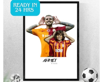 Personalized Icardi Galatasaray Poster: Custom Fan Gift (Digital Download)