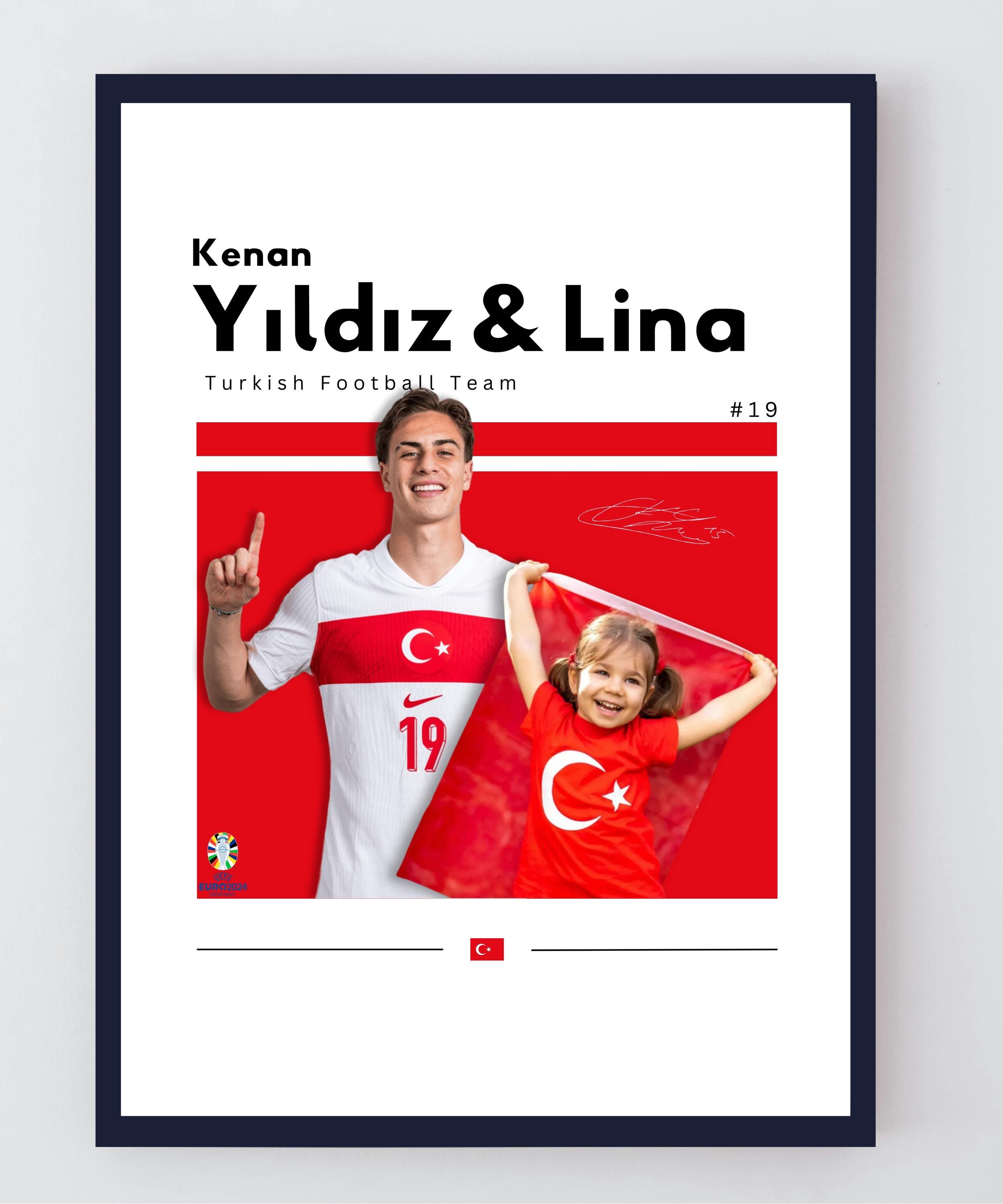 Personalized Kenan Yildiz Poster, Custom Digital Download, Soccer Portrait, Juventus, Personalized Gift, Soccer Lovers Gift, Printable Gift