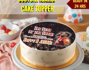 Custom Icardi Cake Topper, Galatasaray fan's birthday, Digital Download | Icing Sheet