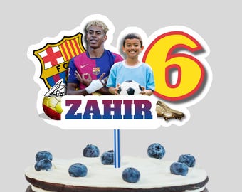 Custom Lamine Yamal Cake Topper: Personalized Soccer Birthday Party (PDF Image)