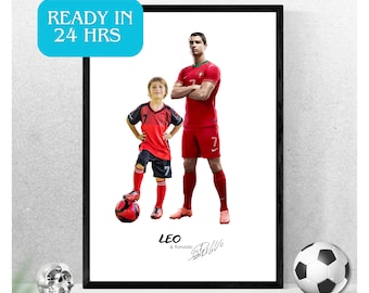 Custom Ronaldo Photo Poster: Personalized Soccer Fan Gift (Digital Download)