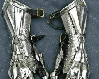 Set di guanti da incisione Nazgul, guanti da cavaliere medievale, guanti gotici, coppia, signore degli anelli, strega, cavaliere, Nazgul, Larp, costume di Halloween, cosplay, indossabile