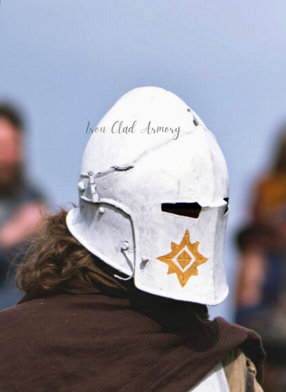 Medieval Barbuta Helmet Barbute Visor Knight Helmet Steel Wearable Helmet Role Play Battle Warrior Armour Costume Larp Templar Crusader Porp