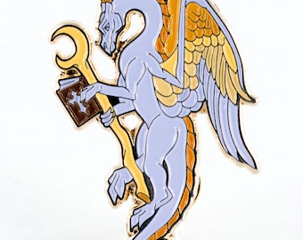 The Healer Dungeons and Dragons Themed Dragon Enamel Pin