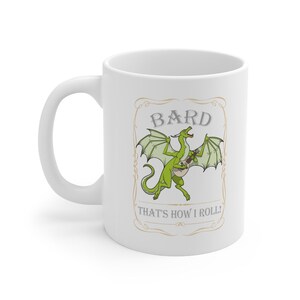 Bard dungeons and dragons DnD Dragon Coffee Mug 11oz image 3