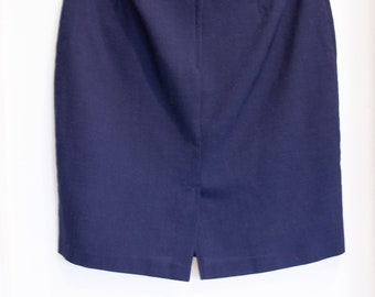 1990's Vintage Navy Blue Skirt