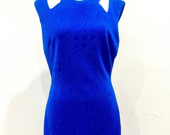 Vintage 1990’s Royal Blue Bodycon Dress by Cache