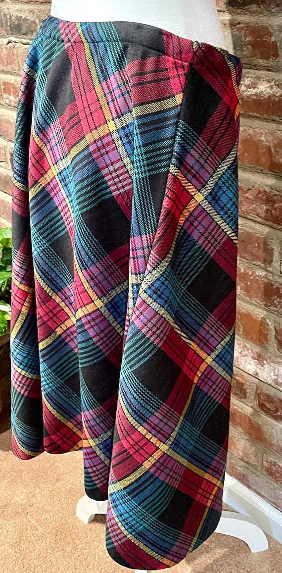 Plaid A-Line Skirt