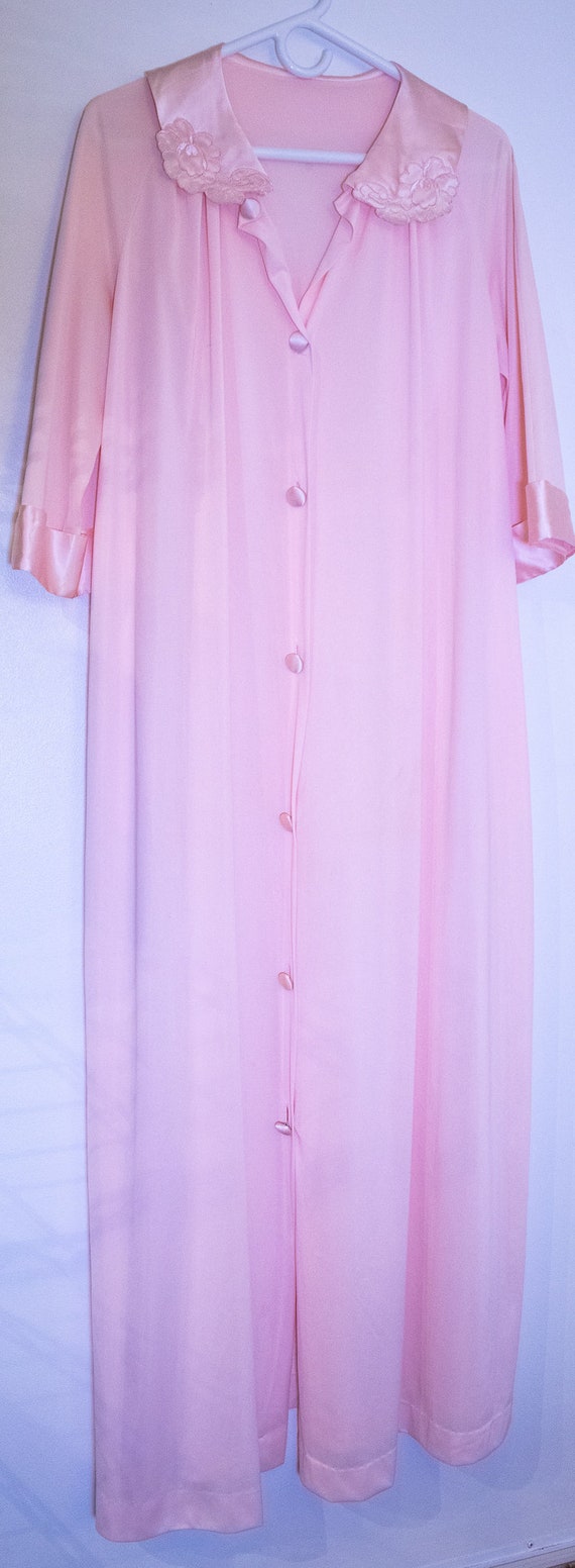 Vintage 1950's Light Pink Maxi Nightgown - image 7