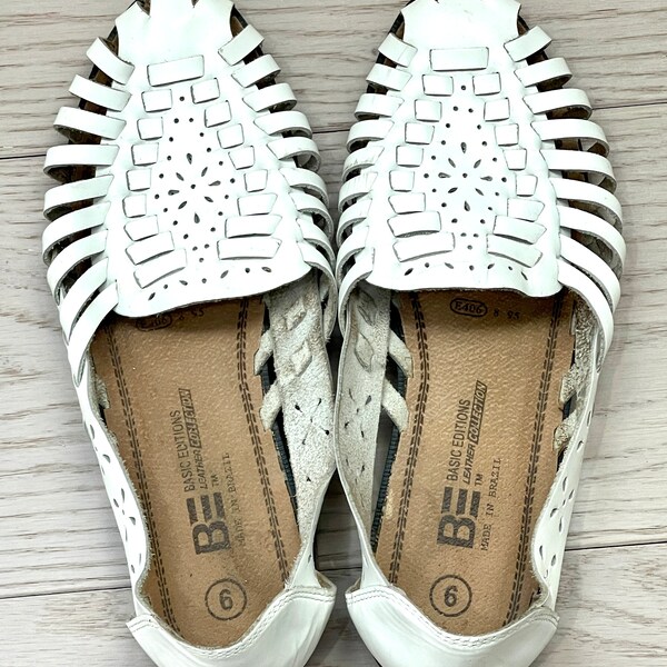 mens woven leather huarache