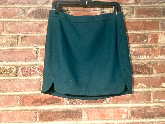 Vintage 1999’s Dark Green Micro Mini Skirt - image 7