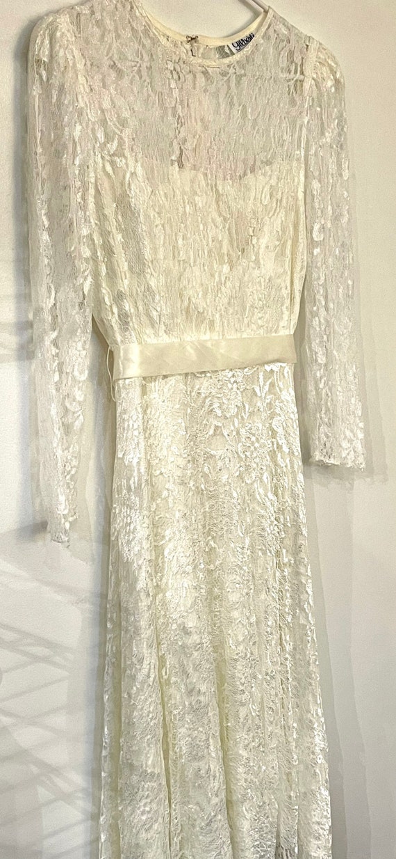 Vintage 1980’s Lace Dress - image 2