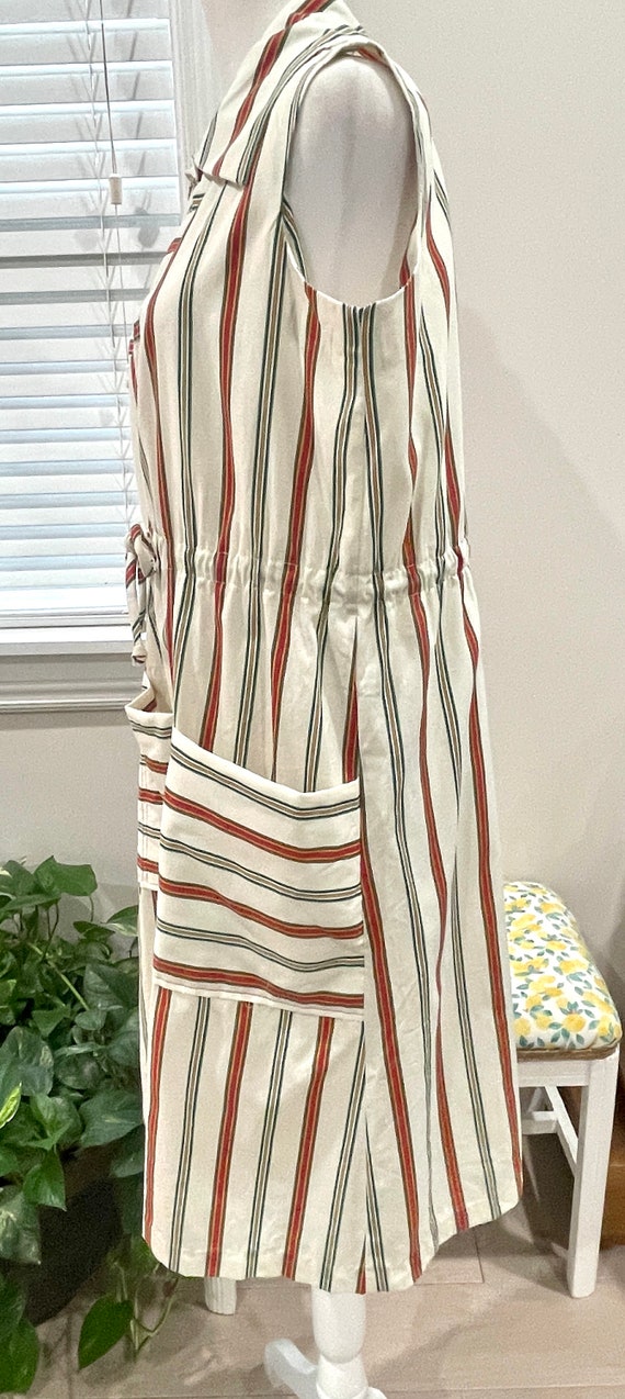 Vintage 1960’s/70’s Mod Striped Mid Length Dress … - image 7