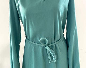 Vintage 1970’s Green Midi Dress