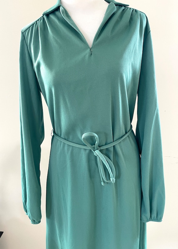 Vintage 1970’s Green Midi Dress