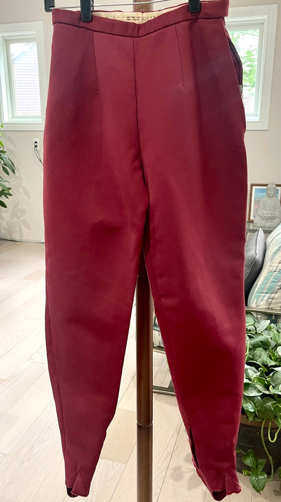 1950’s Red Stirrup Pants - image 8