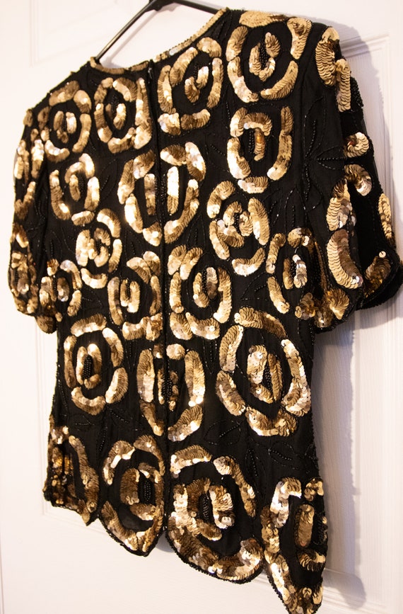 1980's Sequin Blouse - image 7