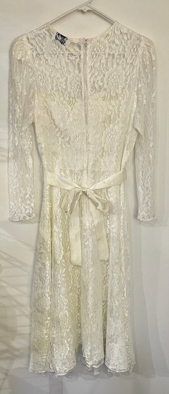 Vintage 1980’s Lace Dress - image 9