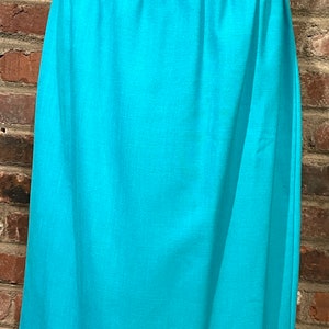 Vintage 1980’s Mid Length Turquoise Skirt
